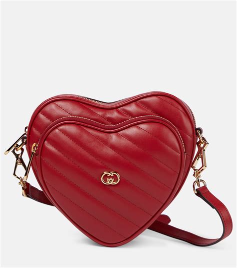 gucci red heart bag|original gucci shoulder bag.